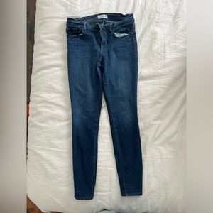 LOFT dark wash skinny jeans